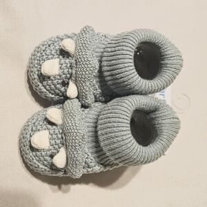 Carter's Baby Boys Dinosaur Crochet Booties - Blue - Size Newborn